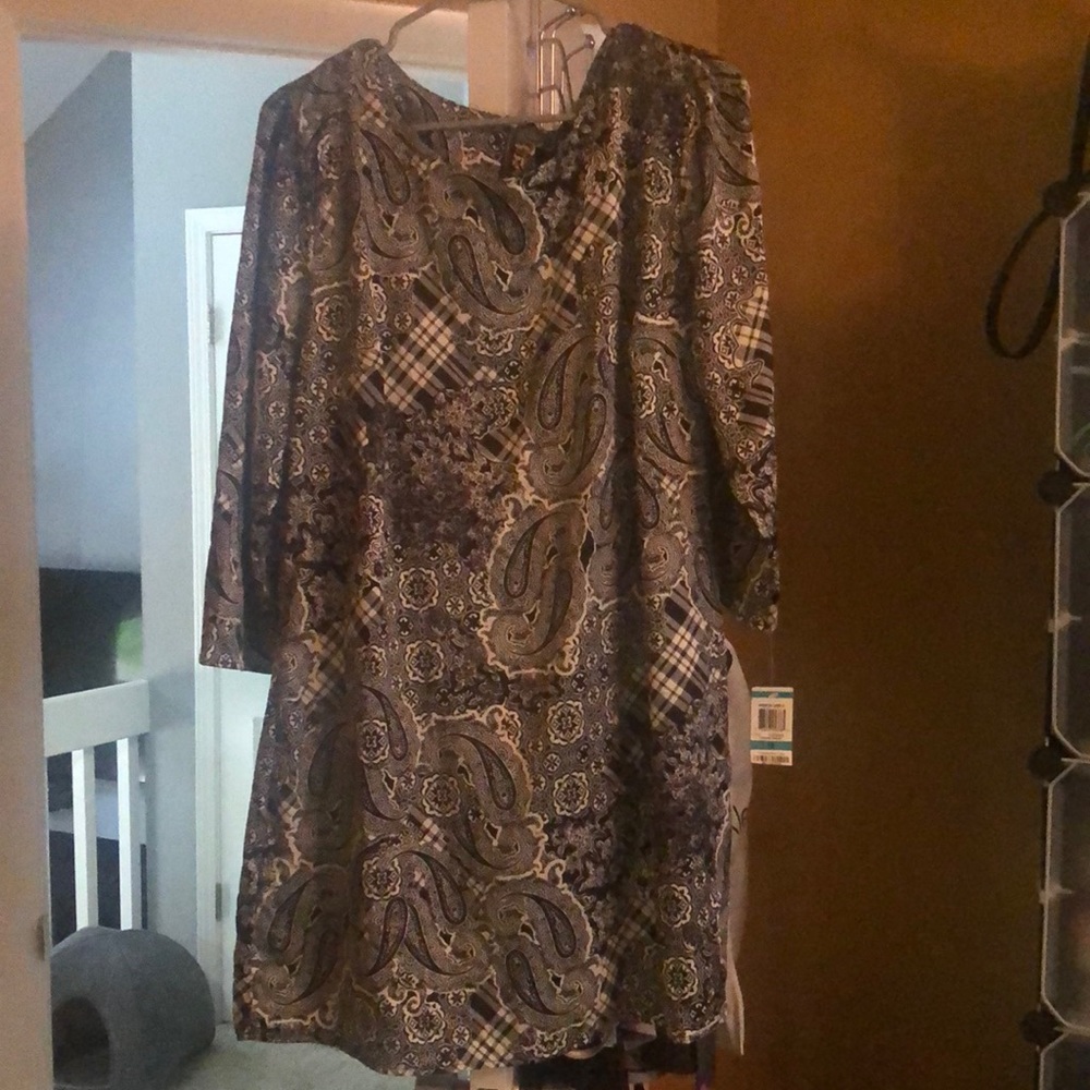 NWT Paisley Style & Co. Size 16 Dress